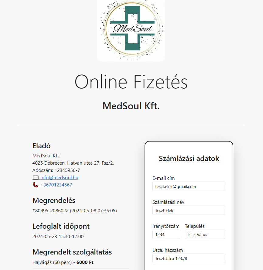 Online Fizetés